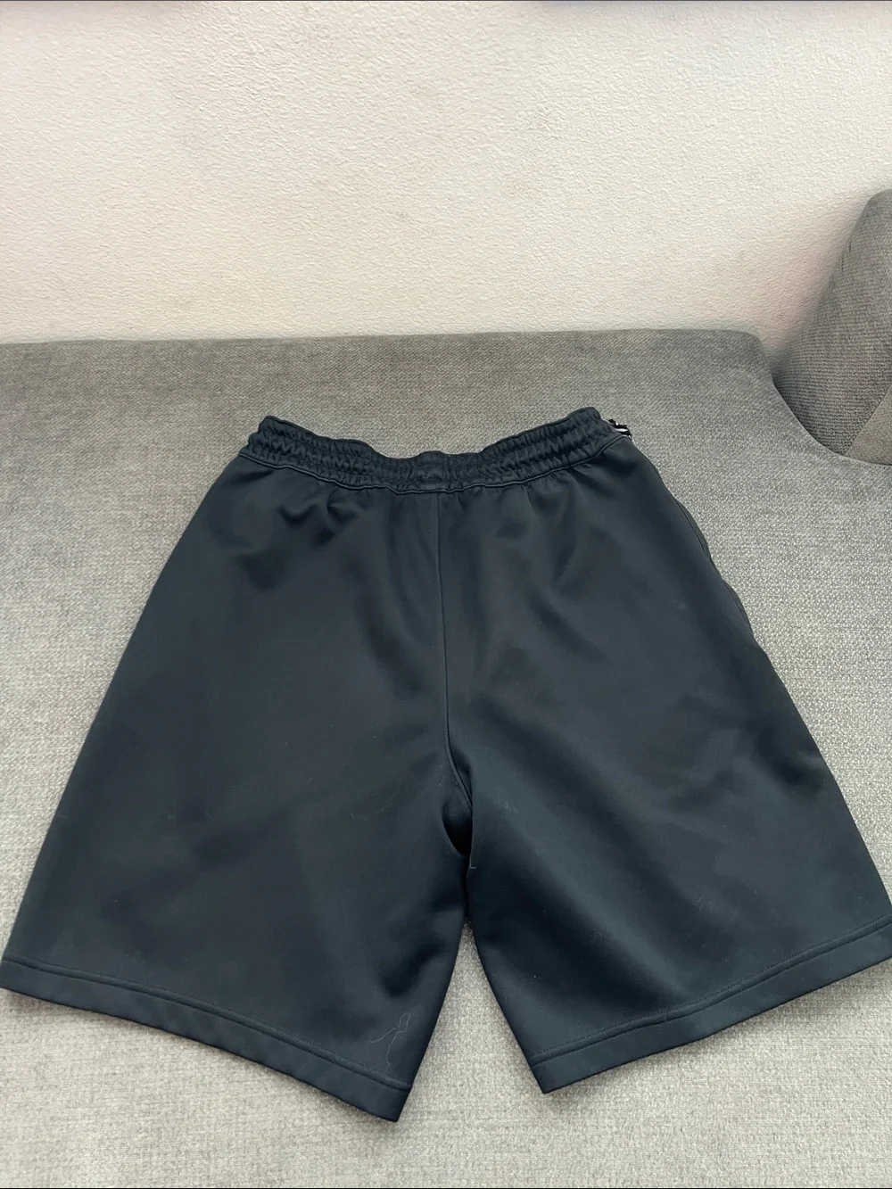 Nike Black Men's Athletic Shorts with White Swoosh